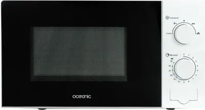Obrázek produktu pro Mikrovlnná trouba OCEANIC MO20W11, bílá, 20 l, 45,4 x 26,1 x 32,6 cm, 35minutový časovač, funkce rozmrazování