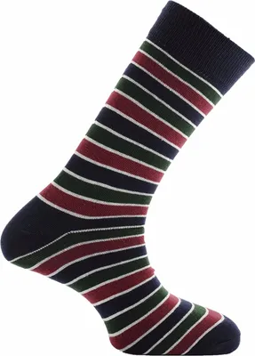 Immagine prodotto di Horizon calzini corti classici da uomo con motivo a righe HZ236 (39-47 EU) (blu navy/bianco/verde/bordeaux)
