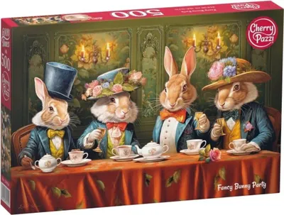 Produktbild von CHERRY PAZZI Puzzle Zaječ í č ajový dýchánek 500 dílků