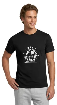 Produktbild von Spreadshirt Soccer Dad Fußball Stolzer Vater Männer T-Shirt, S, Schwarz