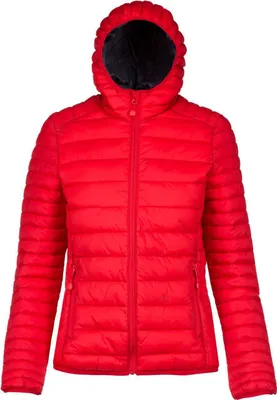 Produktbild von Kariban Damen Steppjacke Herbst Winter Jacke Parka Übergangsjacke, Größe:XL, Farbe:Rot