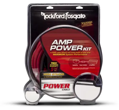 Produktbild von ROCKFORD FOSGATE4 AWG RFK4D High End Kabelkit 20 mm² für zwei Verstärker