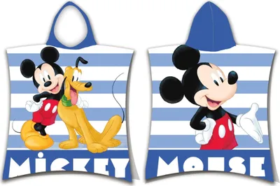 Zdjęcie produktu dla Ręcznik kąpielowy z kapturem dla dzieci Myszka Miki ręcznik plażowy 50x115cm