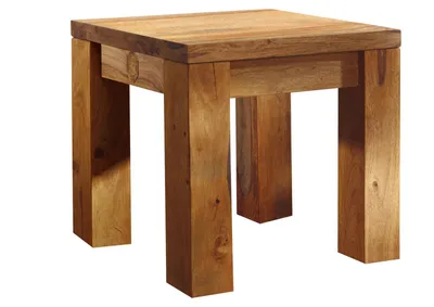 Image de MASSIVMOEBEL24 | Tabouret 45x45 Palissandre huilé Brun NATURE BROWN #108