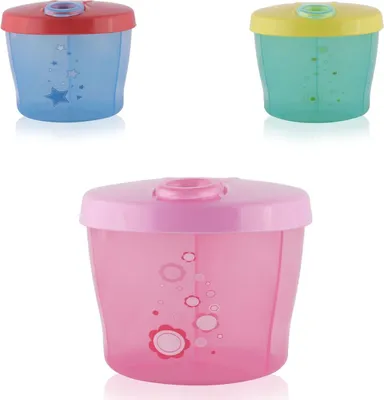 Produktbild von Baby Care Milchpulverbehälter, Snackbehälter, mit Deckel, für drei Portionen rosa
