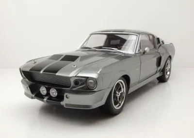 Produktbild von KK Scale 120171 Ford Shelby Mustang GT500 1967 grau metallic schwarz Eleanor 1:12