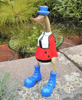 Produktbild von Holz Laufente Gentleman 27cm Holz Ente Im Party Look wodden duck goes Party