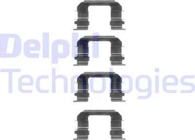 Produktbild von DELPHI LX0349 Zubehörsatz Scheibenbremsbelag Vorne für CHEVROLET NUBIRA Kombi für DAEWOO KALOS (KLAS)