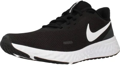 Produktbild von Nike Herren Revolution 5 Running - BQ3204 002 schwarz/weiß/anthrazit, Farbe:Mehrfarbig, Herren Schuhe:42.5