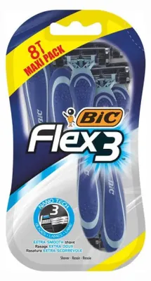 Produktbild von BIC FLEX3 BL 6+2 Rasiermesser