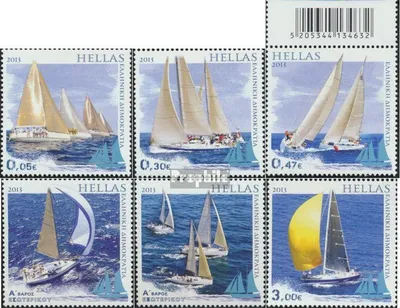 Produktbild von Briefmarken Griechenland 2013 Mi 2712-2717 (kompl.Ausg.) postfrisch Segeln