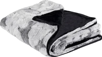 Obrázek produktu pro BELIANI Přikrývka šedá polyesterová 150 x 200 cm jemná hřejivá deka na postel květovaný vzor bytový doplněk