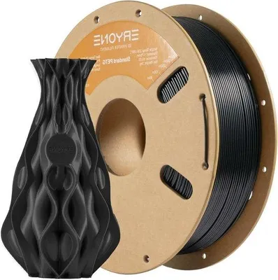 Obrázok produktu pre Filament pre 3D tlač PETG 1 kg, čierny, vysoká kvalita, +/- 0,3 mm