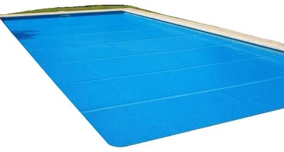 Zdjęcie produktu dla Pokrywa basenowa, wykonana z trwałego materiału, odporna na warunki atmosferyczne, kolor niebieski