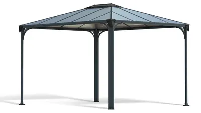 Produktbild von Palram - Canopia Martinique 3600 Metall Pavillon mit festem Dach 3x4 m