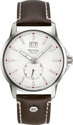 Produktbild von Bruno Söhnle 17-13158-241 Herren-Armbanduhr, Edelstahl-Gehäuse, Leder-Armband