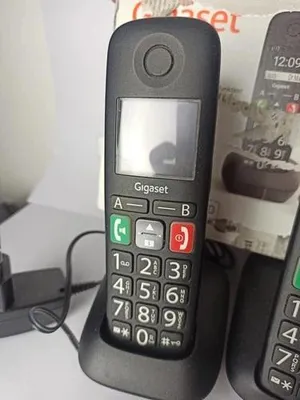 Produktbild von Gigaset E290 Duo Schnurloses Telefon SET DECT Großtasten Farbdisplay