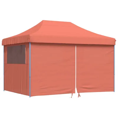Produktbild von Partyzelt Faltbar Pop-Up mit 4 Seitenteilen Terrakottarot