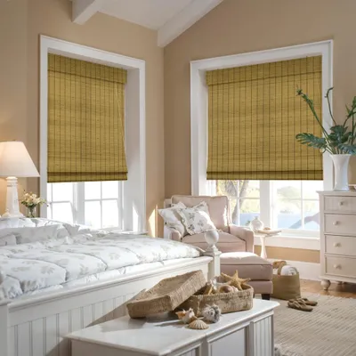 Produktbild von Victoria M. Bambus-Raffrollo, Klemmfix, 100 x 130 cm, braun für Fenster & Türen Sicht- & Sonnenschutz, stufenlos mit Zugschnur, ohne bohren, natürliche Optik für Wohnzimmer & Schlafzimmer