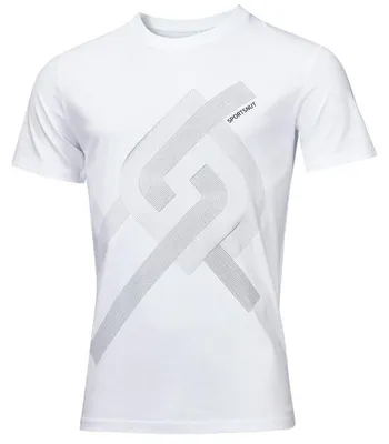 Image de T-shirt blanc avec le logo SportsNut, taille M