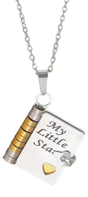 Produktbild von CYMNER Mein kleiner Stern – Anhänger für eine Kette, Geschenk für Tochter von Vater oder Mutter, verstellbar