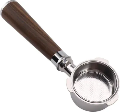 Image de 3 oreilles Portafiltre 51 mm Fond inox Poignée café pour Donlim Petrus Bear Yanxuan machine une corne noire