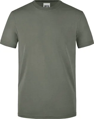 Produktbild von James & Nicholson Mens Workwear T-Shirt Gr. S, dunkelgrau