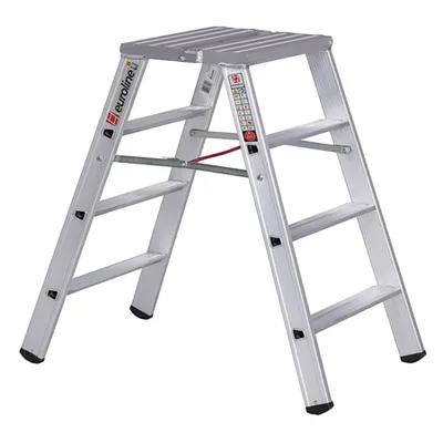 Produktbild von Euroline Premium 30581 Stufenstehleiter breit 2x4 Stufen
