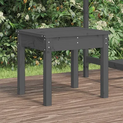 Produktbild von Gartenbank Grau 50x44x45 cm Massivholz Kiefer , Gartenbänke Design 2024