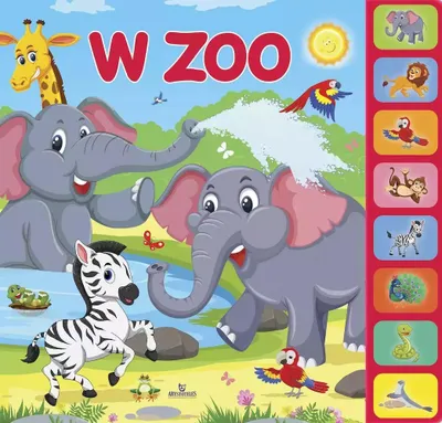 Zdjęcie produktu dla Wesoła książeczka dźwiękowa dla dzieci o zwierzętach z ZOO