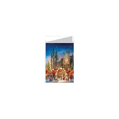Zdjęcie produktu dla Kartka z kalendarzem adwentowym nr 4332 – Katedra w Kolonii, format DIN A6 z kopertą