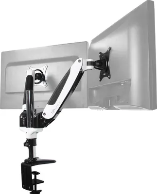 Obrázek produktu pro hjh OFFICE držák monitoru VM-MG2S držák monitoru na rameno stolu pro výškově nastavitelný monitor VESA 75/100, max. zatížení 8 kg, hliník