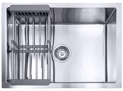 Immagine prodotto di Lavandino online Lendo 59×44 cm in acciaio inox argento – con esciugatutto