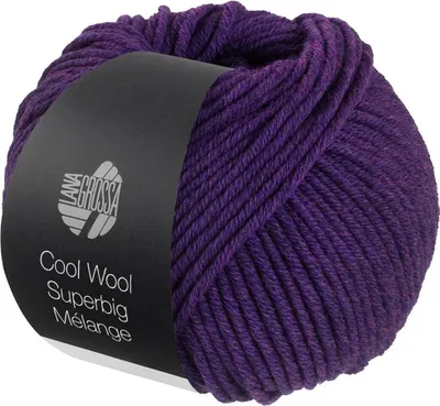 Produktbild von Lana Grossa - Cool Wool Superbig Melange 0204 violett meliert