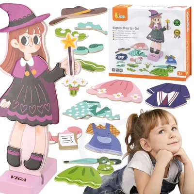 Image de Viga Puzzle éducatif magnétique en bois