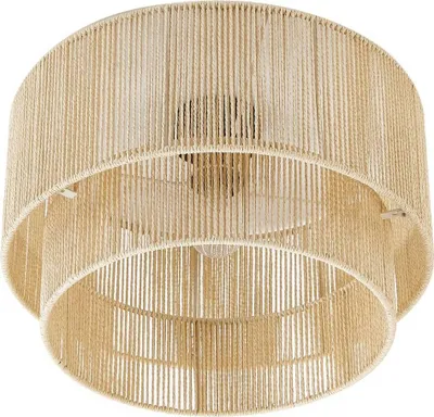 Produktbild von Lindby Deckenleuchte Anuva, beige natur, Papier, Ø 45 cm