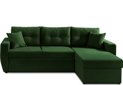 Image de Best Mobilier Astoria - canapé d'angle réversible - convertible avec coffre - style contemporain- 4 places , Vert