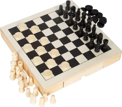 Produktbild von Spiele-Set Schach, Dame & Mühle