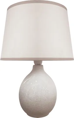 Obrázek produktu pro Stolní lampa keramická tkanina 30,5 cm vysoká šedobéžová E14 kulatá moderní keramická lampa