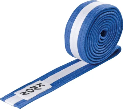 Produktbild von Budogürtel mehrfarbig blau/weiß/blau 280