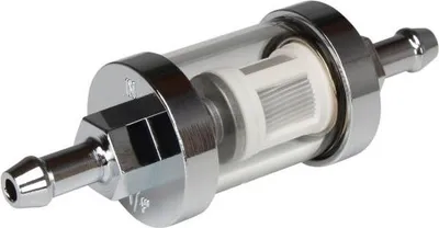Produktbild von Benzinfilter Kraftstofffilter rund klar 6mm chrom/Glas von Citomerx