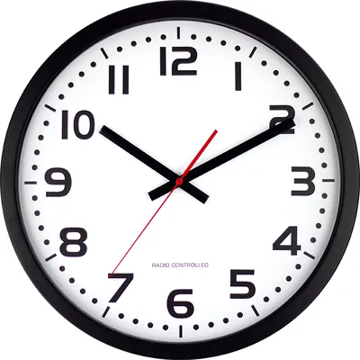 Obrázok produktu pre Rádiom riadené nástenné hodiny EUROTIME Ø 40 cm, nerezová oceľ