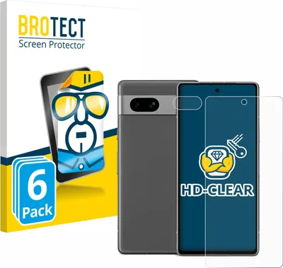 Produktbild von 6x Für Google Pixel 7a (Display+Kamera) Schutzfolie BROTECT Displayschutz Display Schutz Folie Klar Transparent