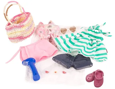 Produktbild von Götz 3401754 Sommerspaß Sommeroutfit für Stehpuppen Gr. XL 45-50 cm 10-TLG