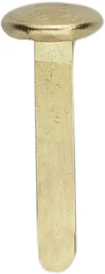 Produktbild von Musterbeutelklammer rund Gr. 4 7x23mm vermessingt VE=10x100 Stück