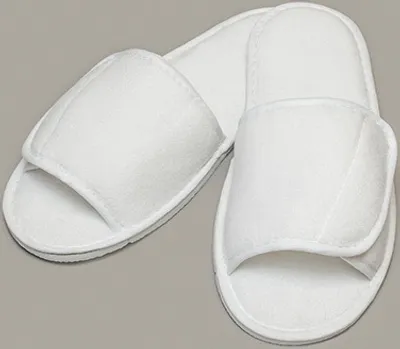 Produktbild von Towel City Open Toe Slipper With Hook And Loop Fastening