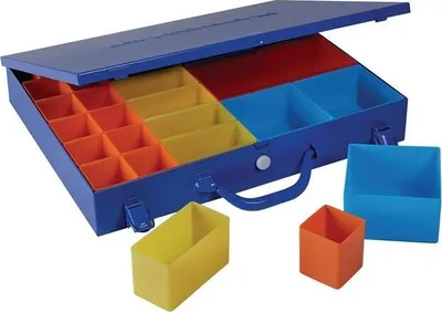 Produktbild von Sortimentskasten B438xT342xH70mm 23 Fcher blau blau