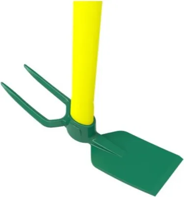 Image de Serfouette forgée Duopro panne et fourche - 30 cm - manche bois 130cm  PEFC