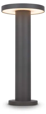 Image de Lampadaire LED, lampe d'extérieur, métal, graphite, IP65, H 40 cm