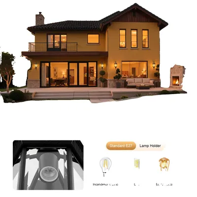 Obrázek produktu pro Nástěnné svítidlo, elegantní design, energeticky úsporné, černé